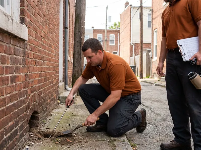 Norway Rat Control and Alley Burrow Work in Baltimore, MD